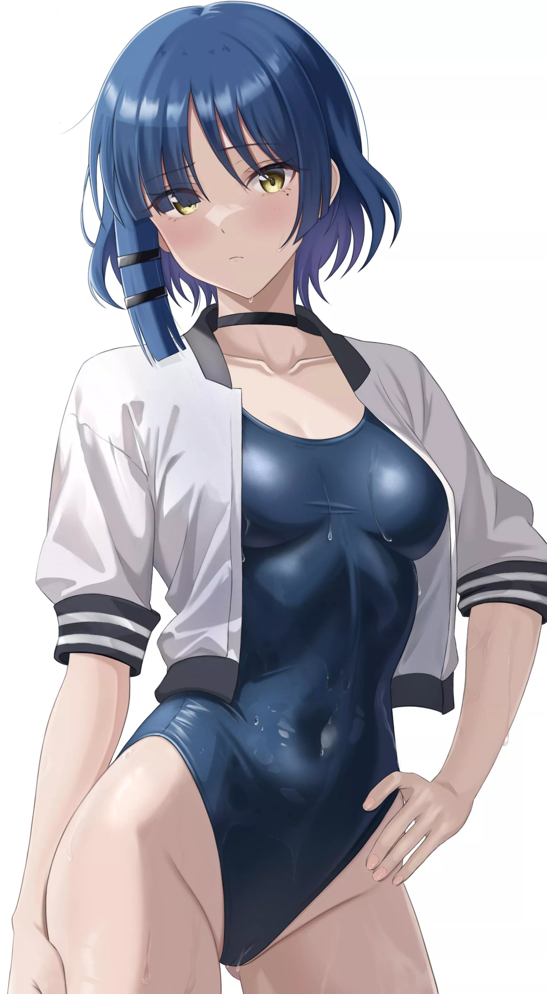 Ryo Confidently Wearing Her School Swimsuit (Bocchi The Rock)