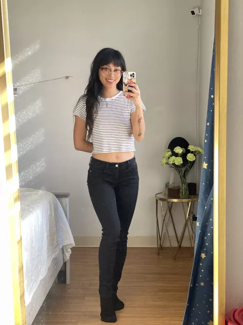 These jeans are so comfy