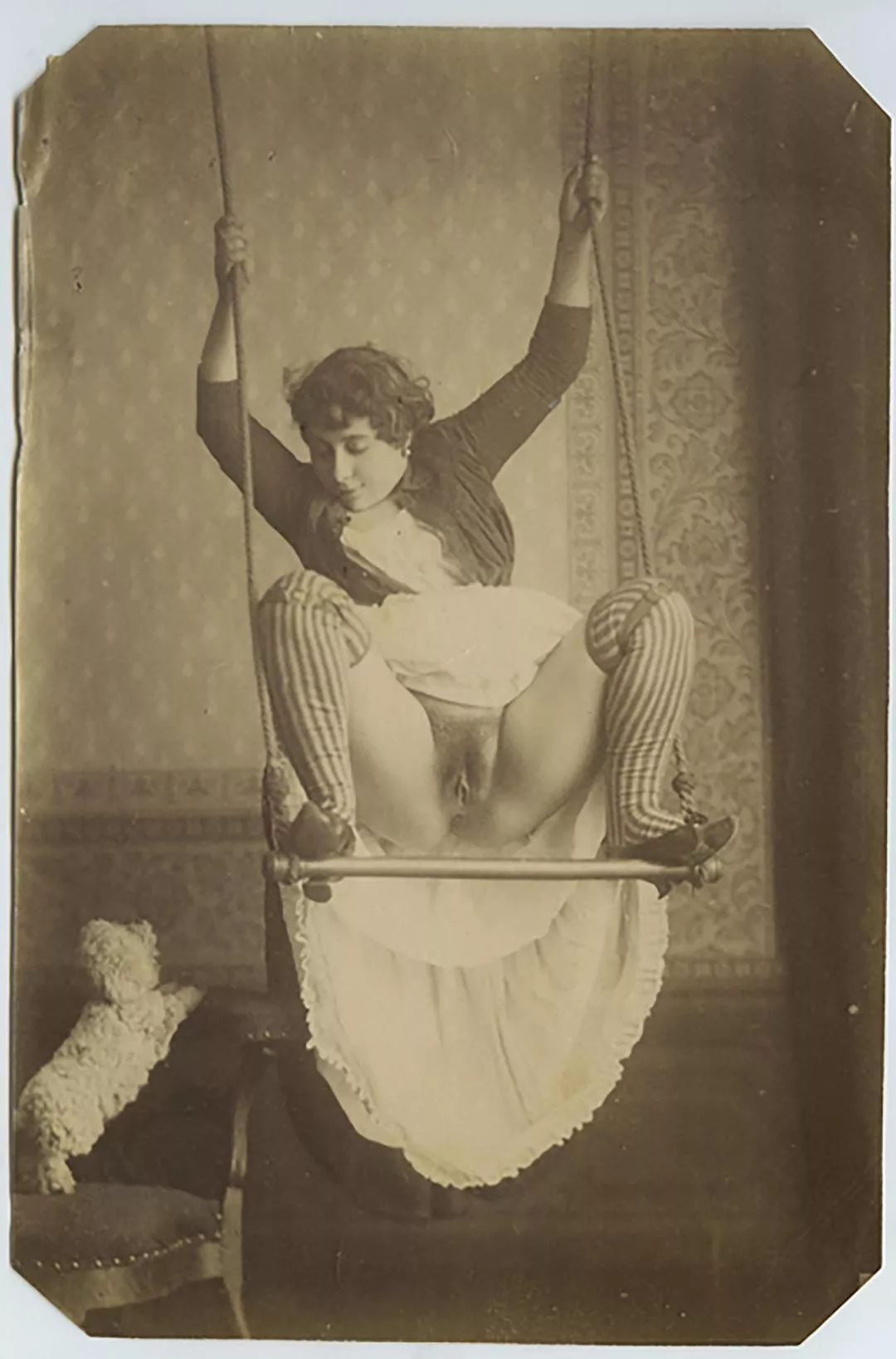 Dear Hubby, our acrobatic practices have had a humorous side effect - the ladies of my club have sought to imitate them! See here my bosom friend Louise, who’s between a dog and a swinging place! Dear Hubby, our acrobatic practices have had a humorous side effect - the ladies of my club have sought to imitate them! See here my bosom friend Louise, who’s between a dog and a swinging place!