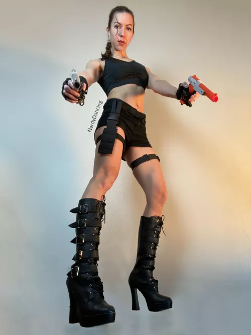 My first cosplay ever: Lara Croft (cosplay and photo by me)