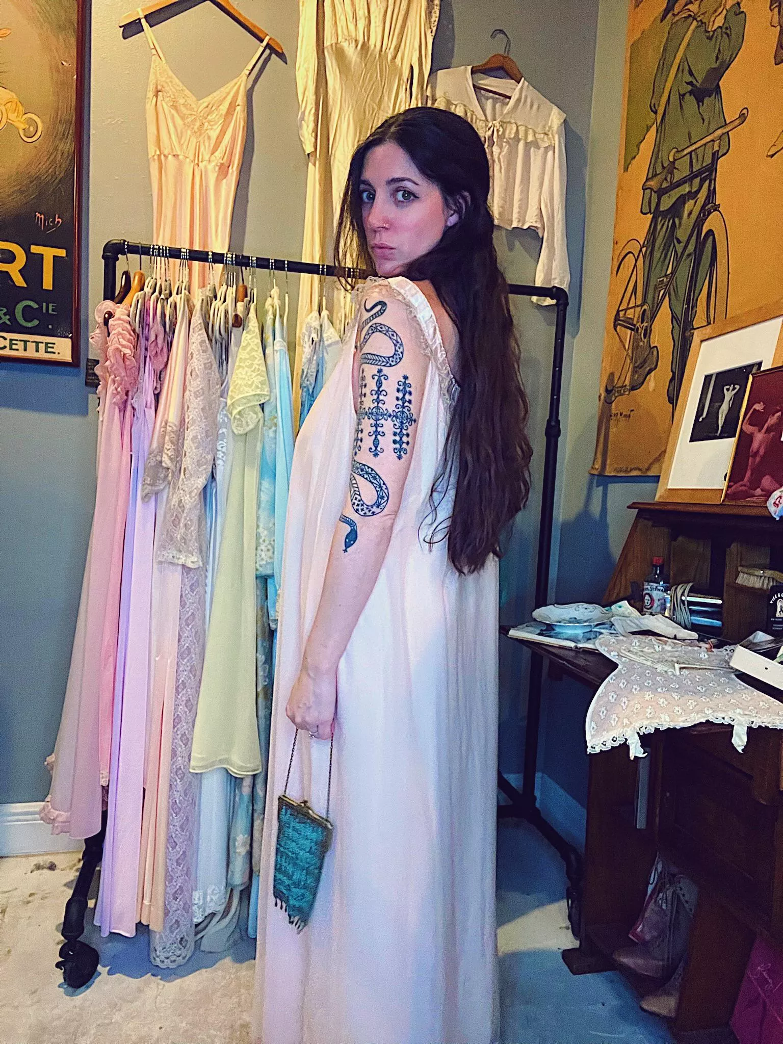 The sweetest vintage dress @prettysadiereed