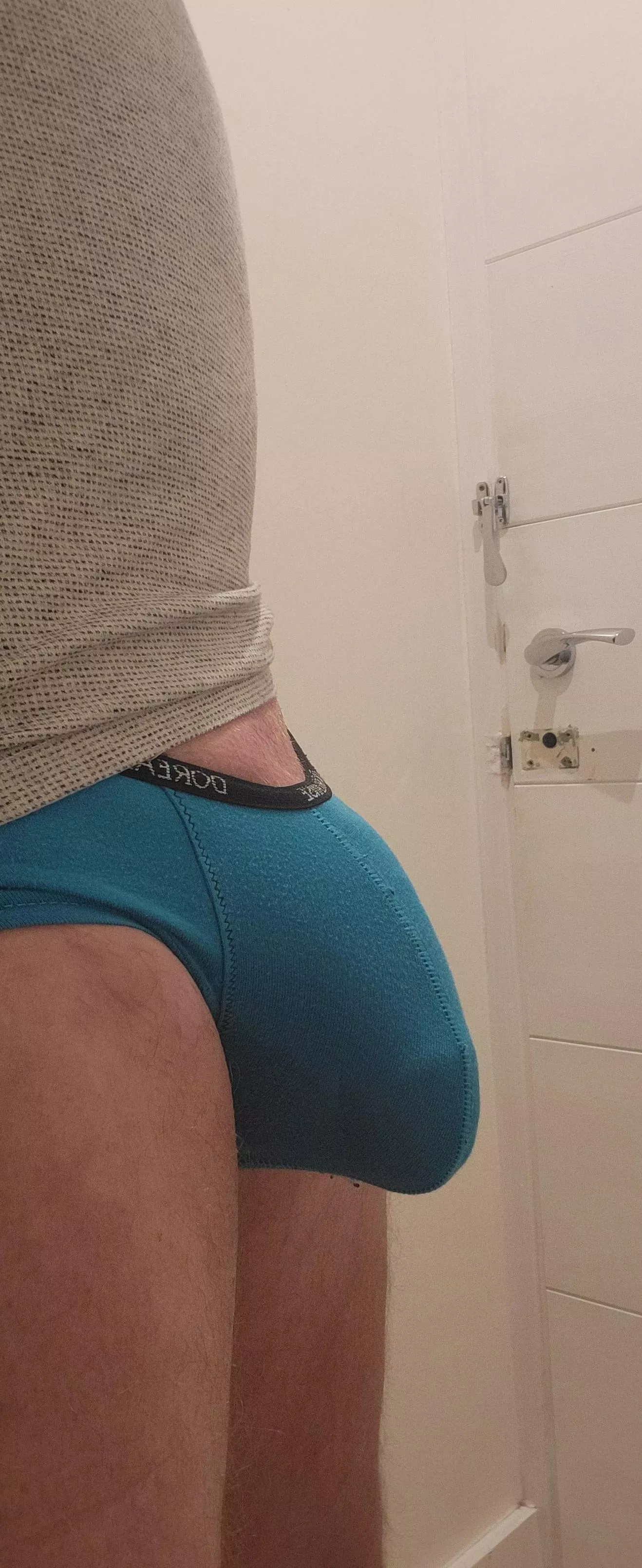 Tight blue briefs! 💙
