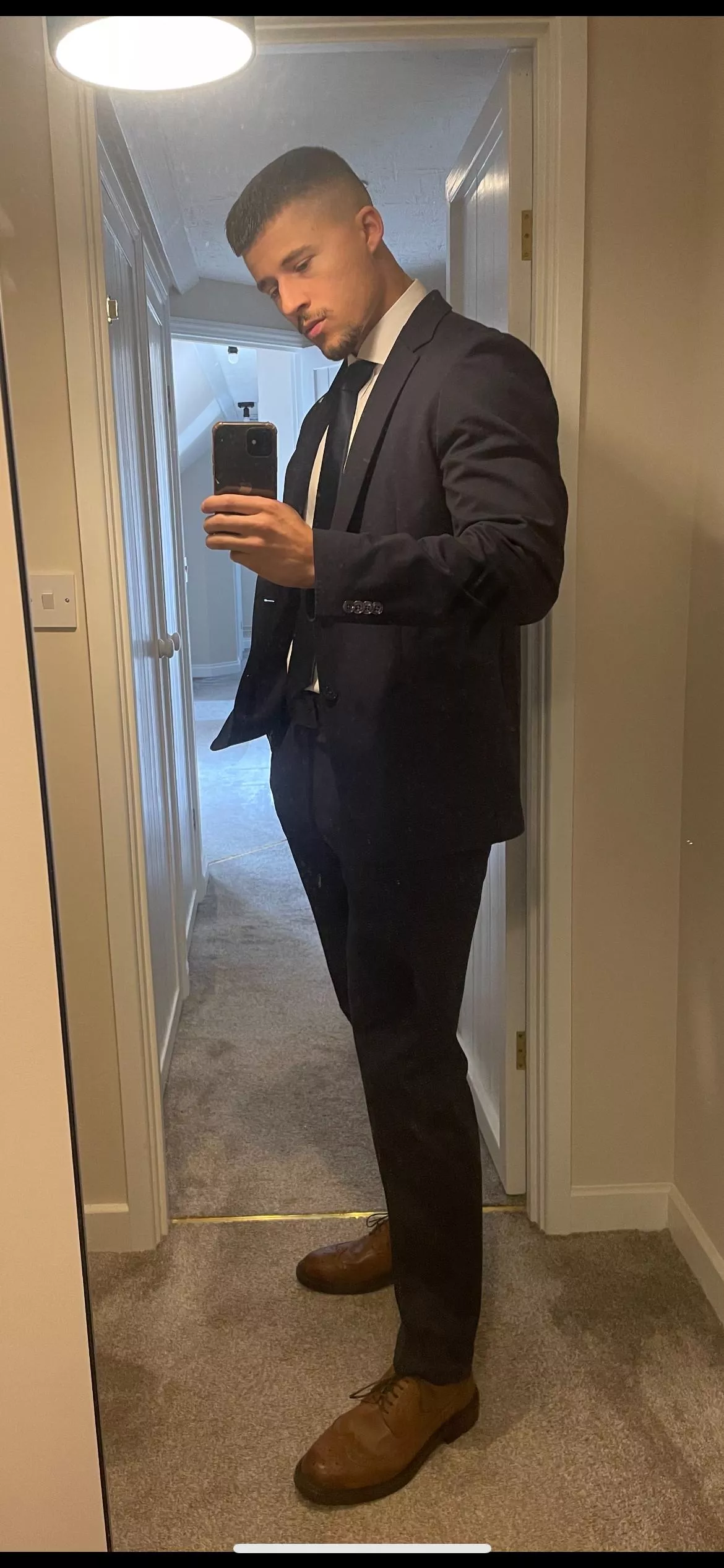 trying to look distinguished