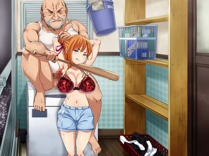 Your girlfriend wanted to complain to the neighbor about the noise they were making upstairs, but he made her undress for him instead