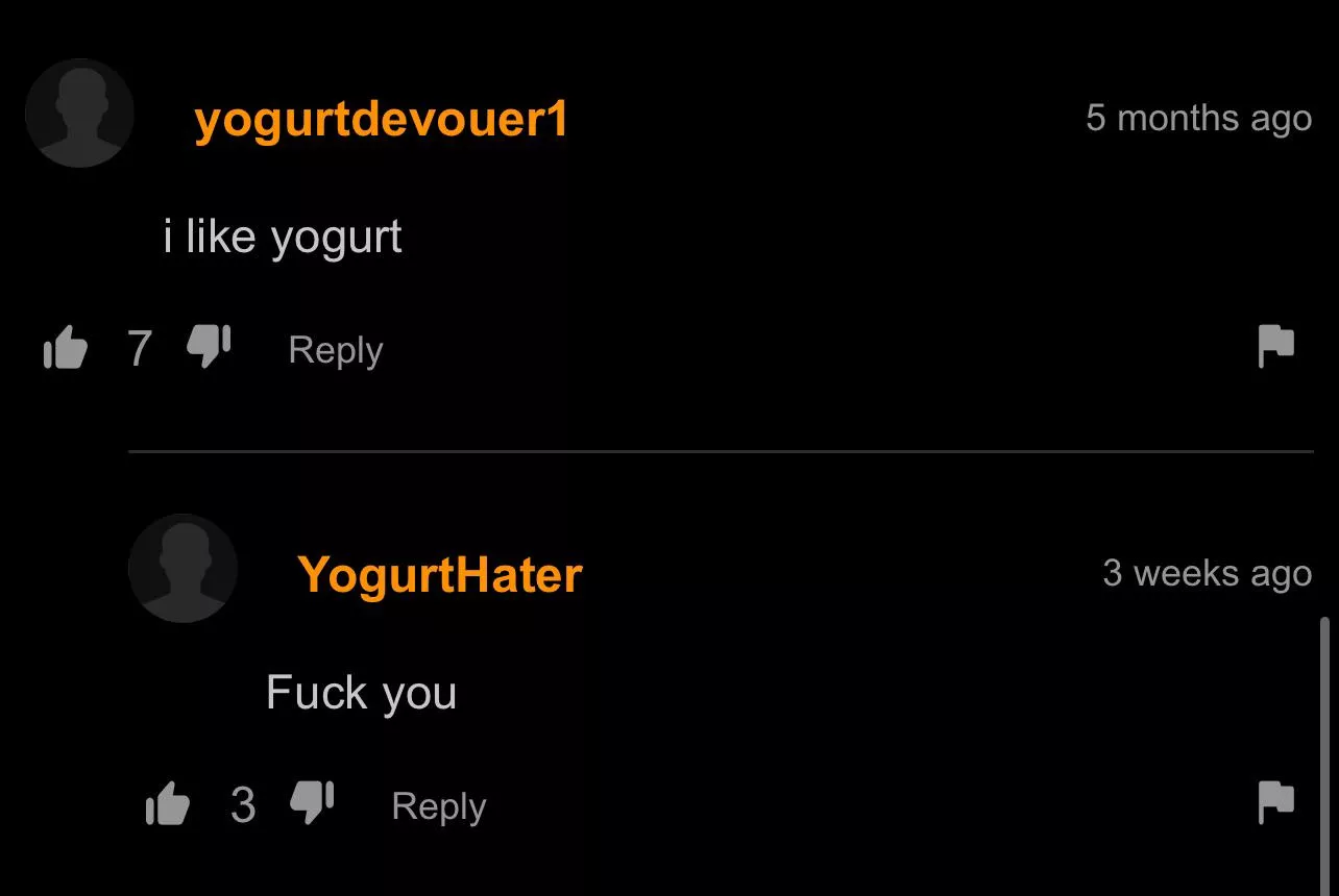Bro likes yogurt