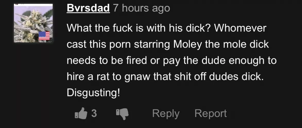 “Bvrsdad” with a few choice words 