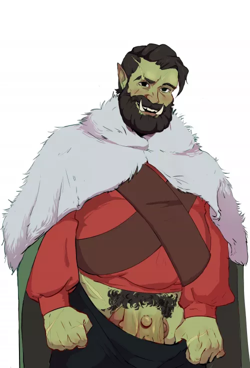 Handsome semi orc comission! (Comissions open btw)