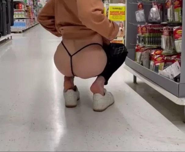 In the middle of the store 