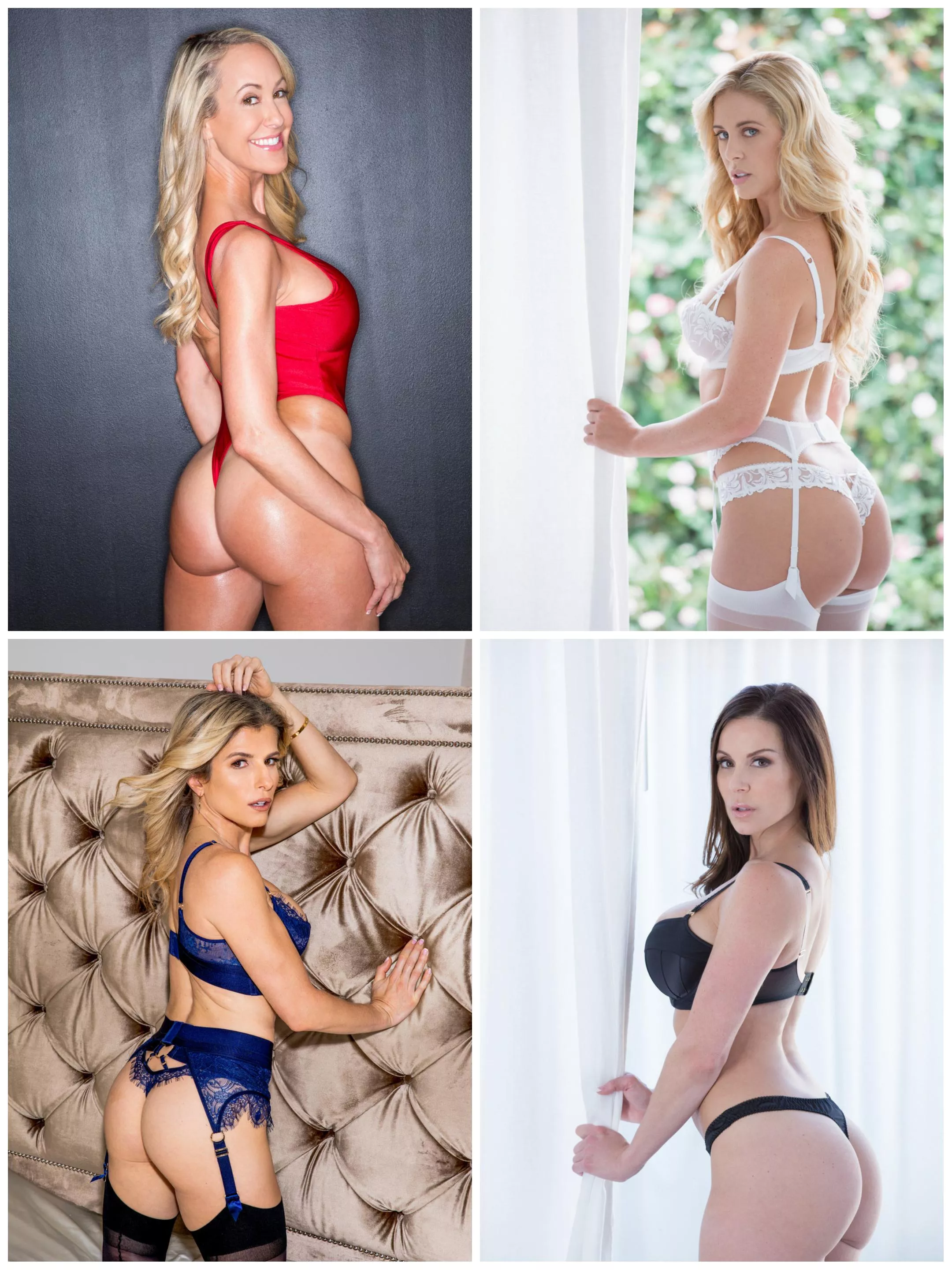 Pick 2 for a MILF threesome: [Brandi Love] vs [Cherie DeVille] vs [Cory Chase] vs [Kendra Lust]