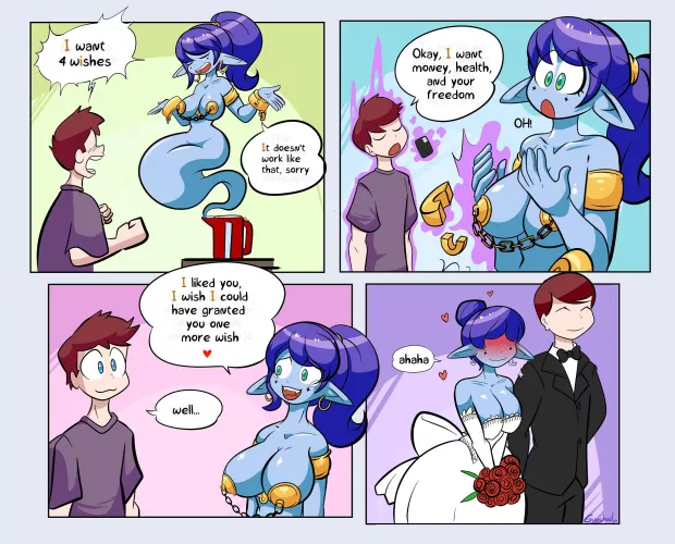 your Jeanie girlfriend by gunshadart