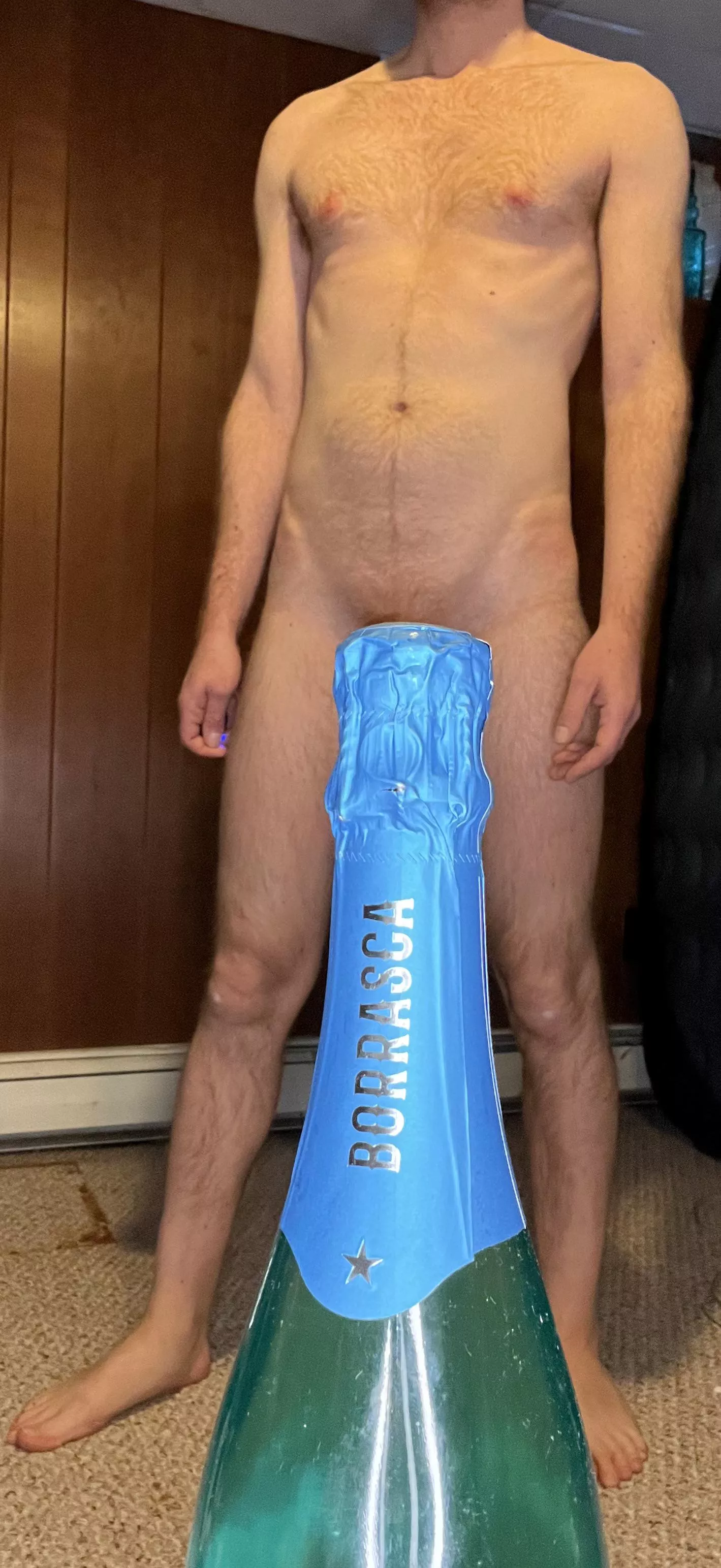 Blue Champage and a Naked Ginger