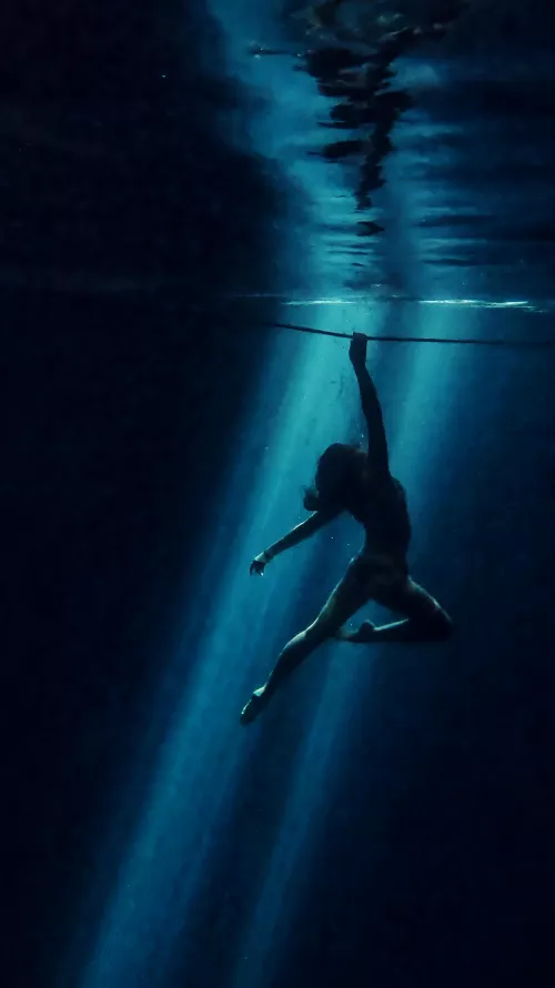 Dancing in cenote light