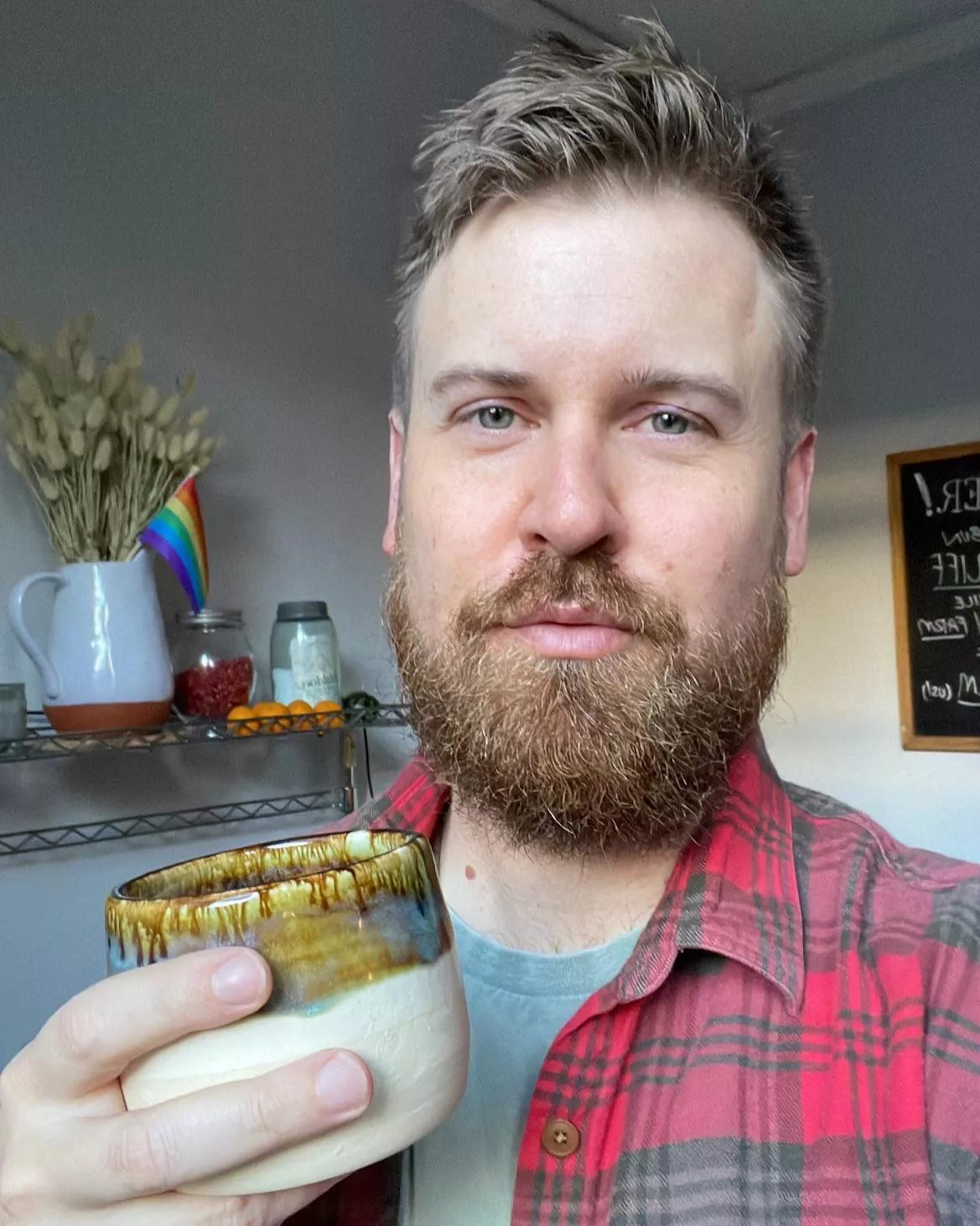 Fully caffeinated and ready to start the day ☕️ 🏳️‍🌈