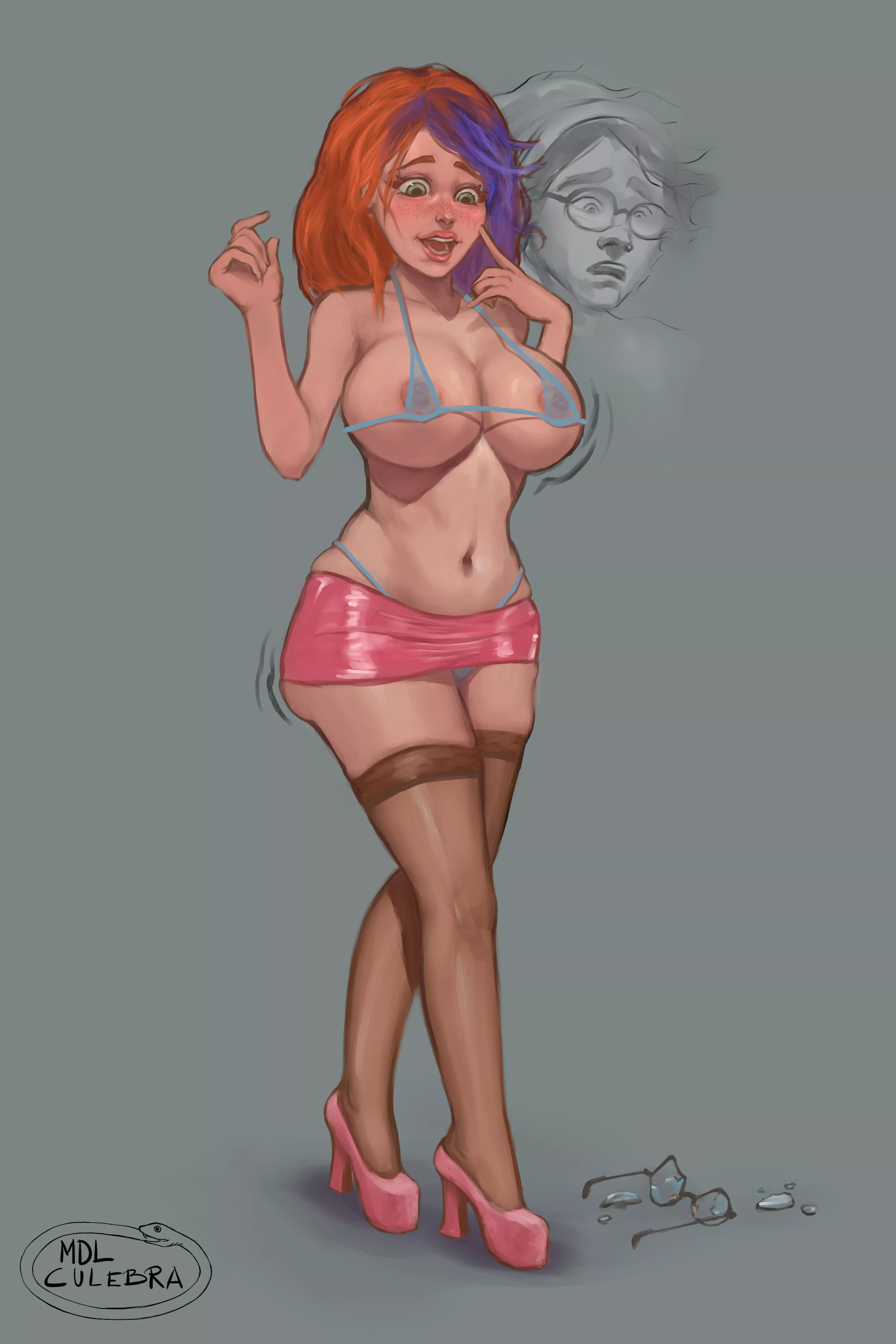 [OC] Bimbo TF pinup