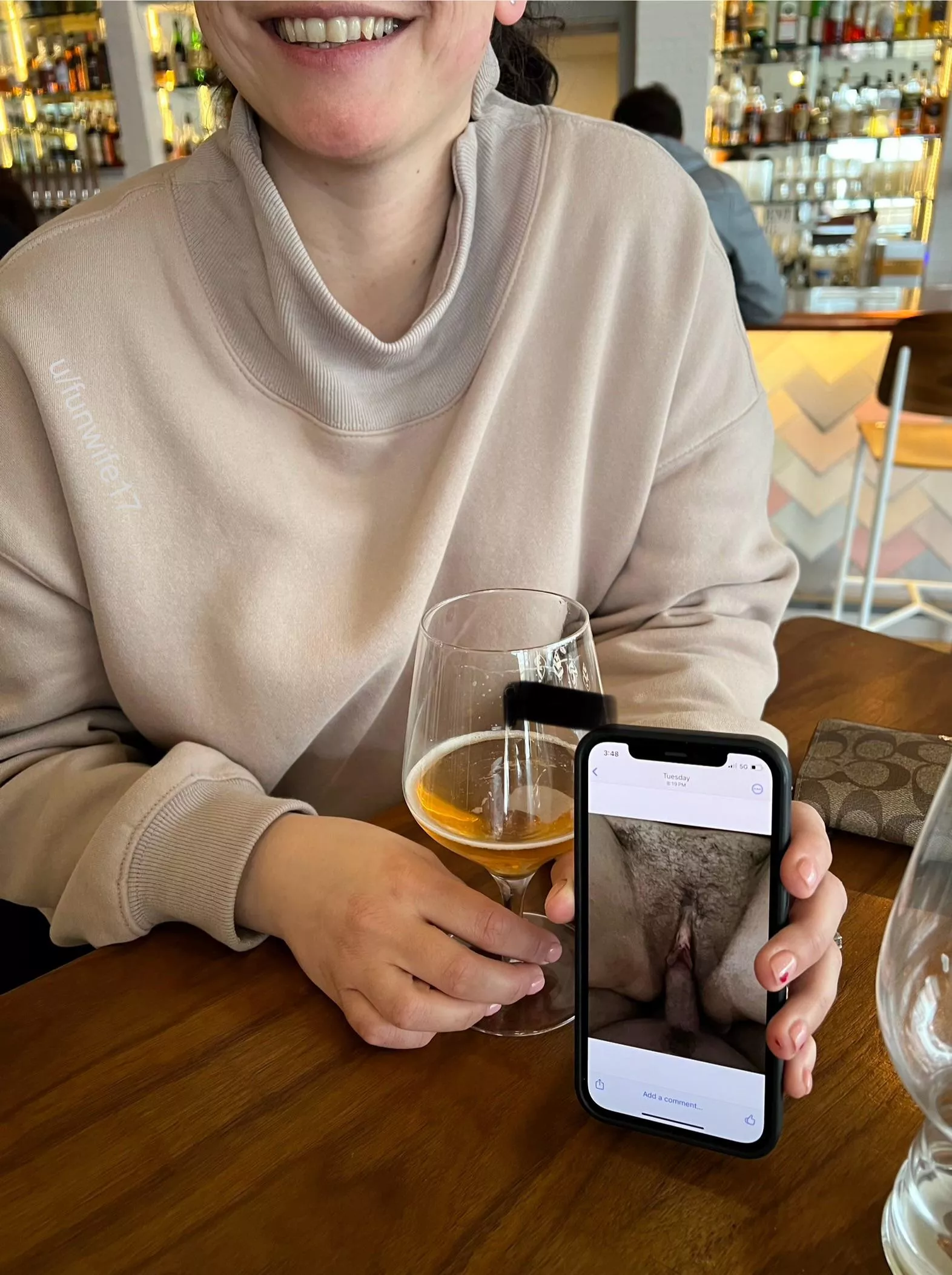 Trying to get caught reminding my husband what he missed and how great my bull fucks me!😈