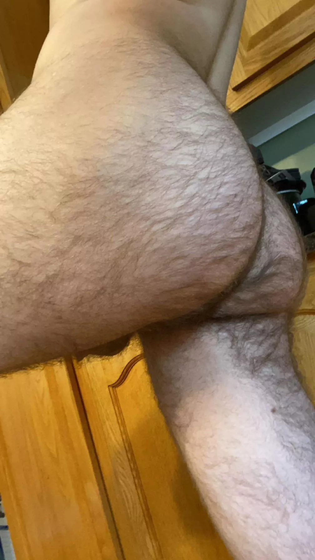 Cooking in the nude. Just missing some big meat