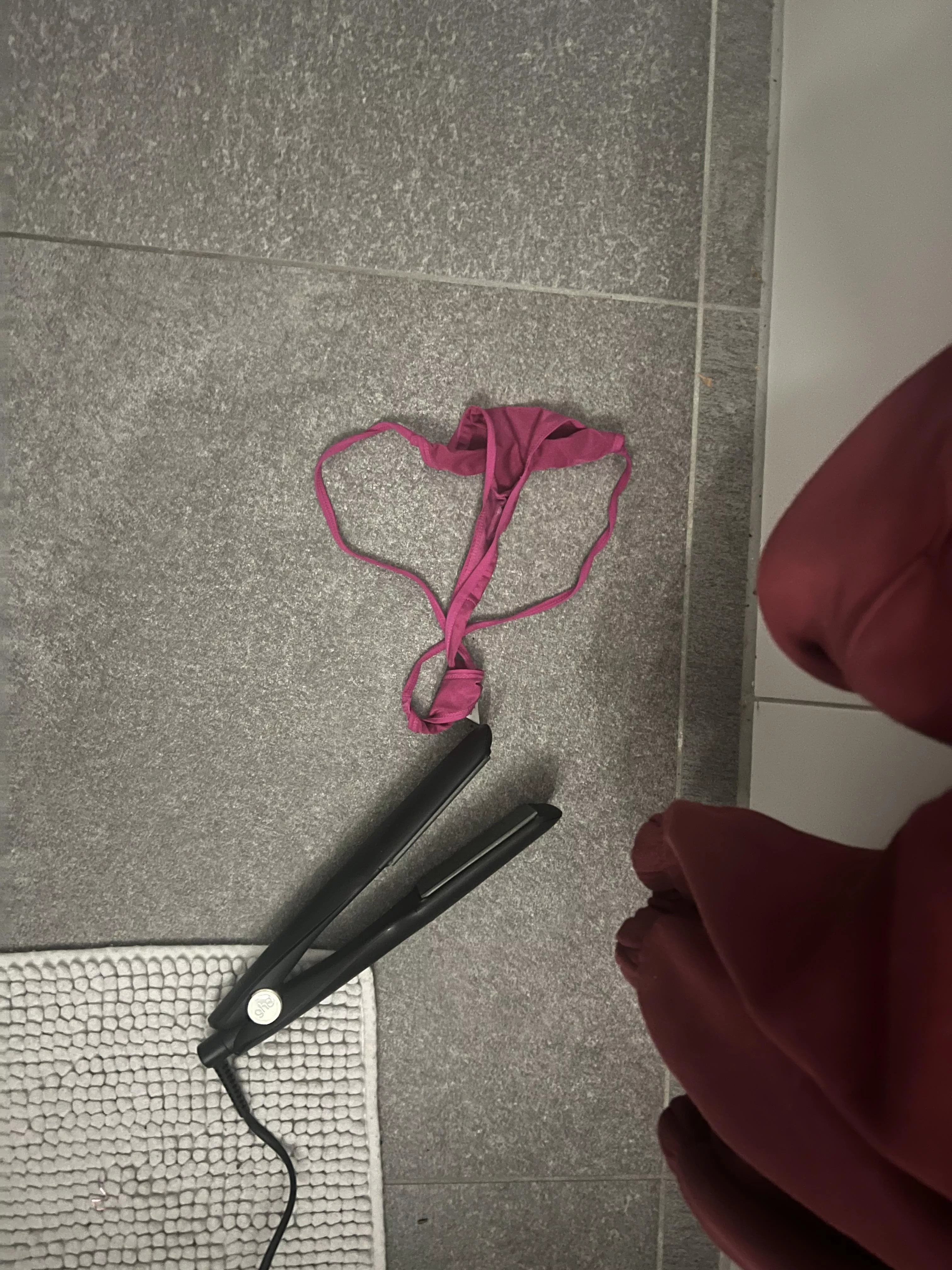 I guess she was in a hurry today