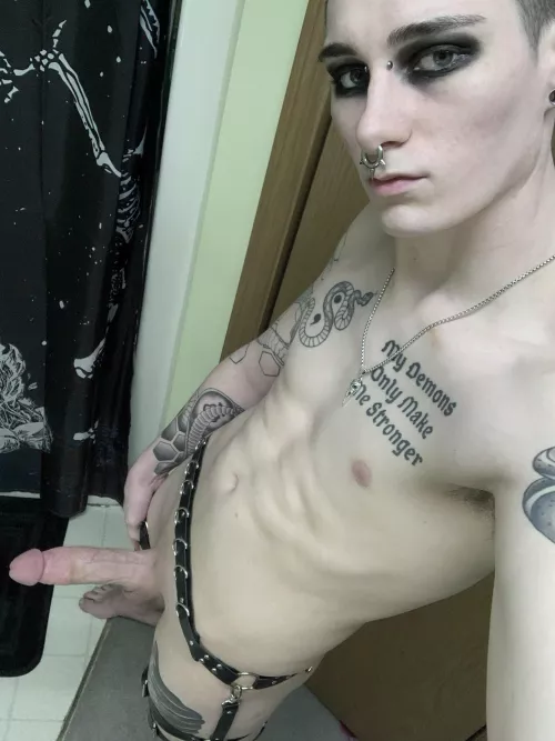 Is my goth dick pretty enough for you?