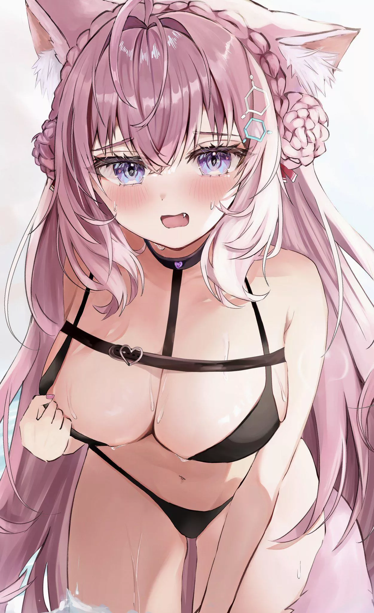 Koyori feeling the heat