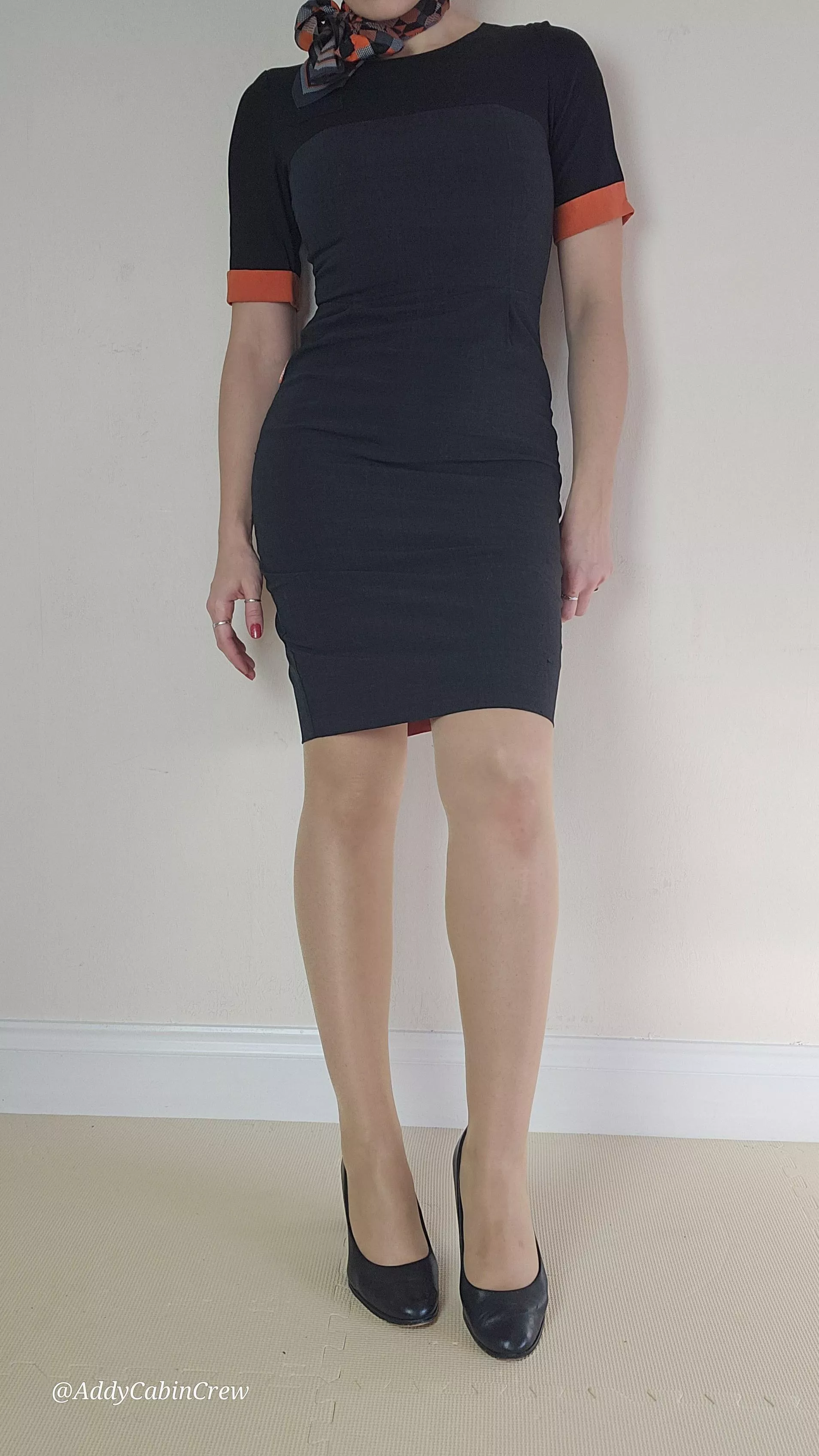 Nylons go best with a uniform