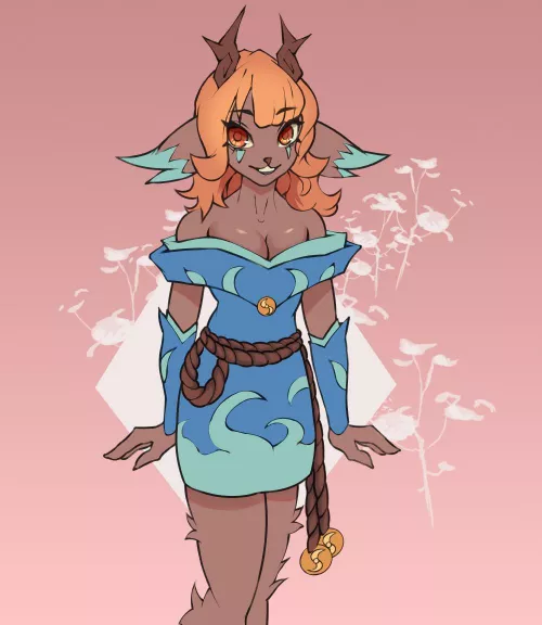 [OC] she's happy to see you! (@manustuff0 on twitter)