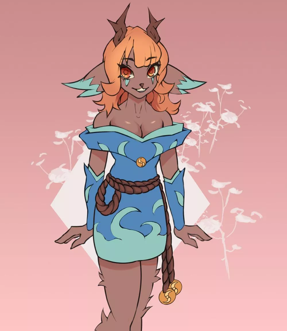 [OC] she's happy to see you! (@manustuff0 on twitter)