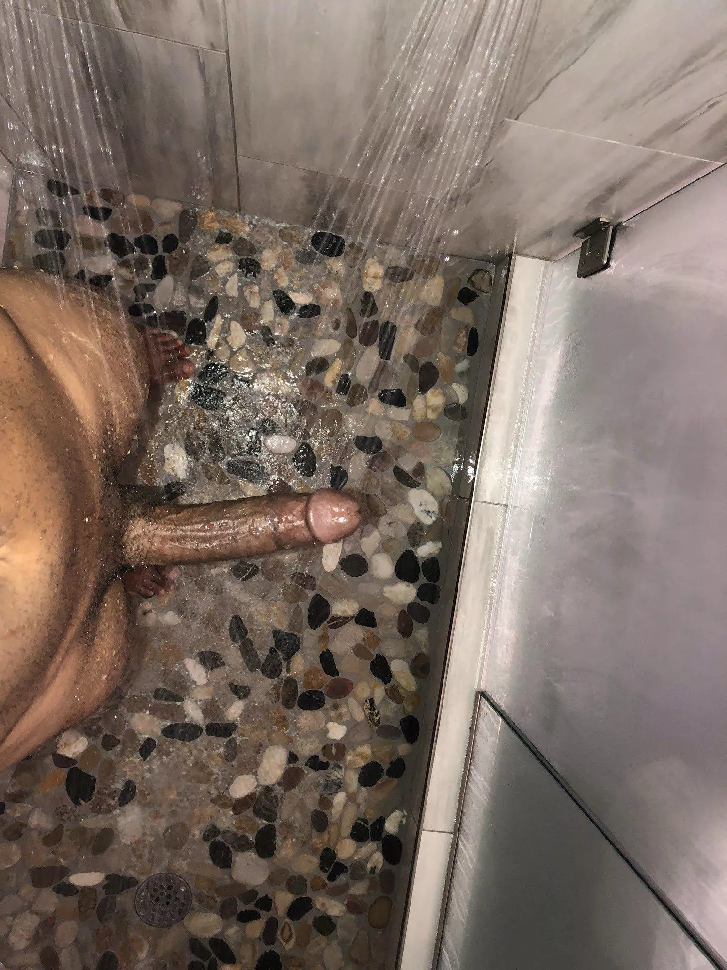 Open the shower door and see this, what next? 