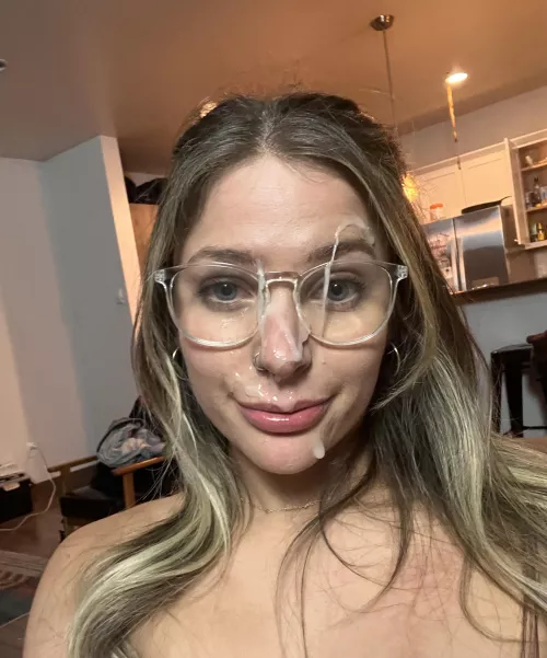 The face of a girl who loves to be painted :)