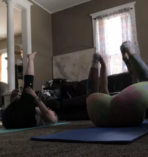 This pose is called happy baby 😂 