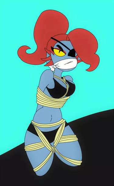 Who knew [Undyne] made such a good damsel in distress? (Soupman18)