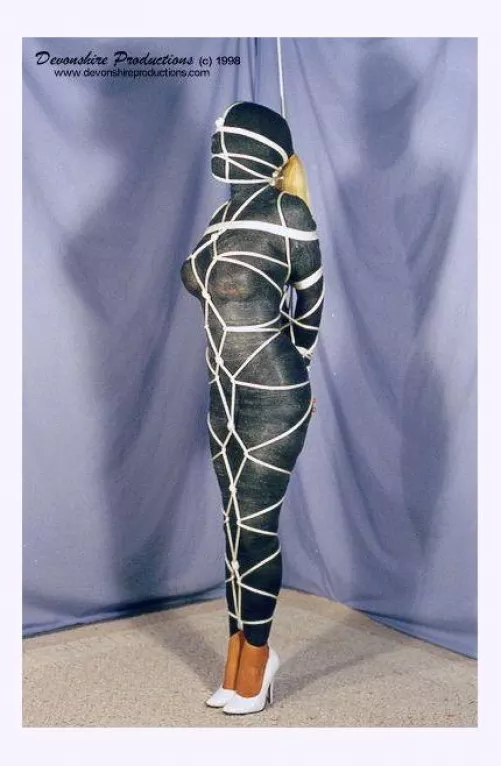 Wrapped then secured with rope :)