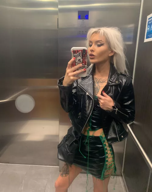 Feeling hot in this leather fit