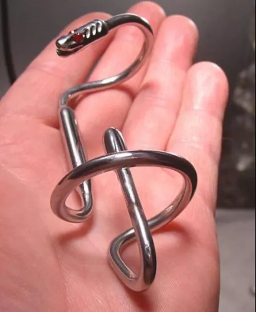 Just sharing a pic of the custom serpent penis plug / cock ring / wrap I made years ago..