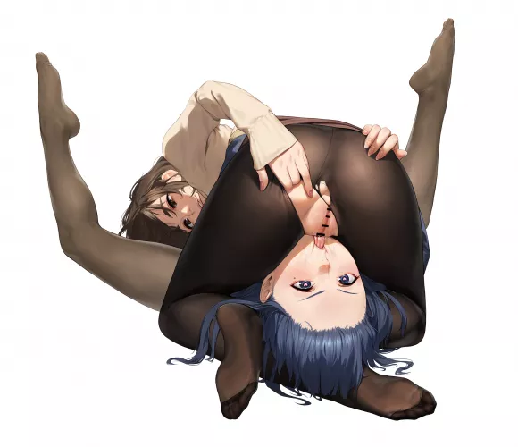 Leglocked [Yua Nakabeni & Homi Moegi from Miru Tights; By: びーん]