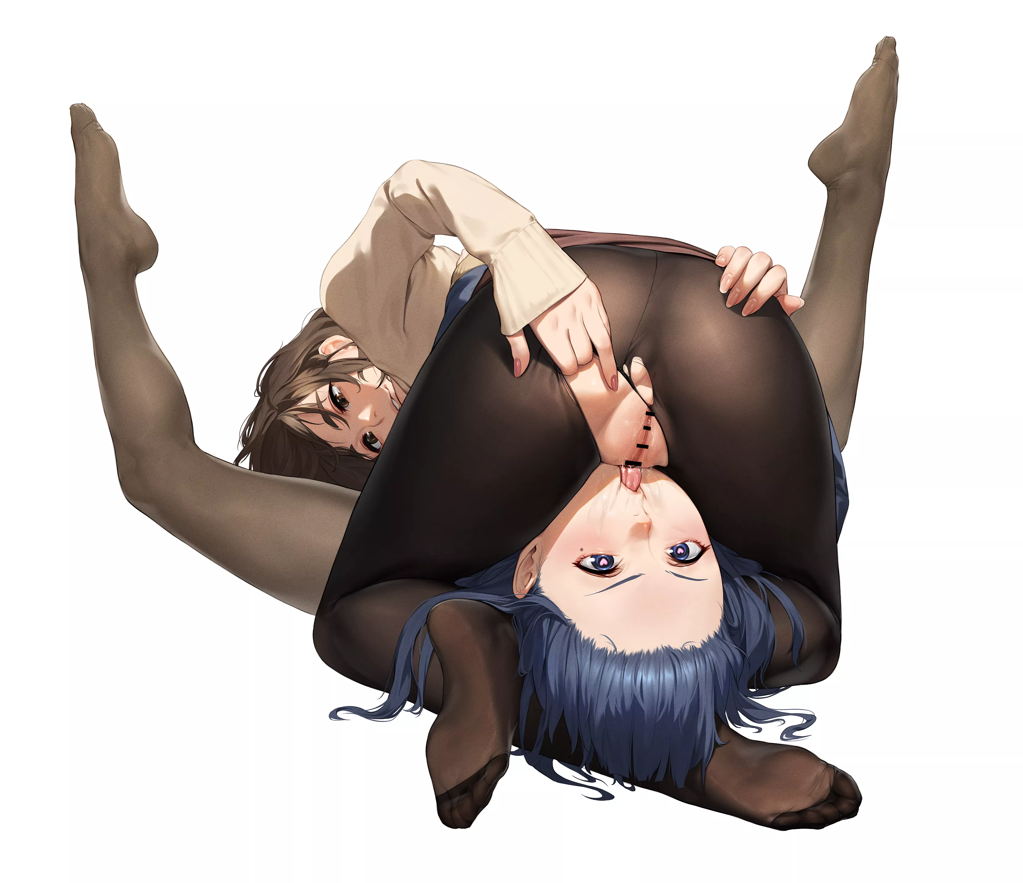 Leglocked [Yua Nakabeni & Homi Moegi from Miru Tights; By: びーん]