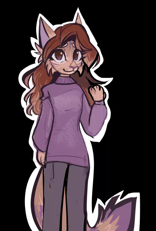 my friend asked me to make a fursona for them, so i did!