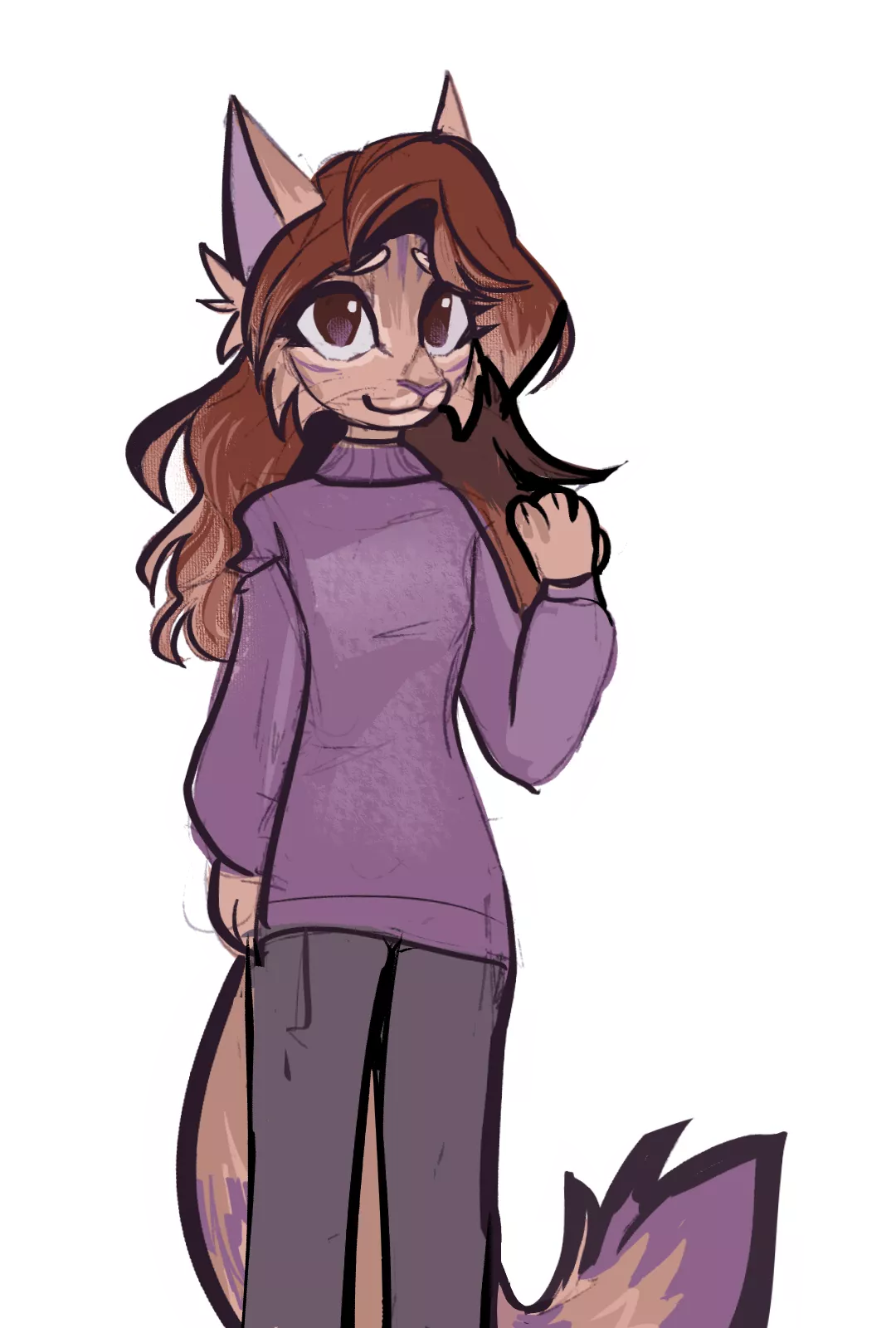 my friend asked me to make a fursona for them, so i did!