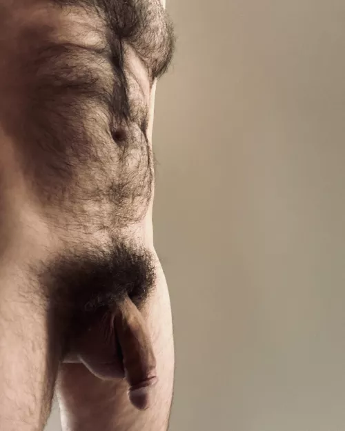 [44] I've got a strong back from carrying around all this dick...