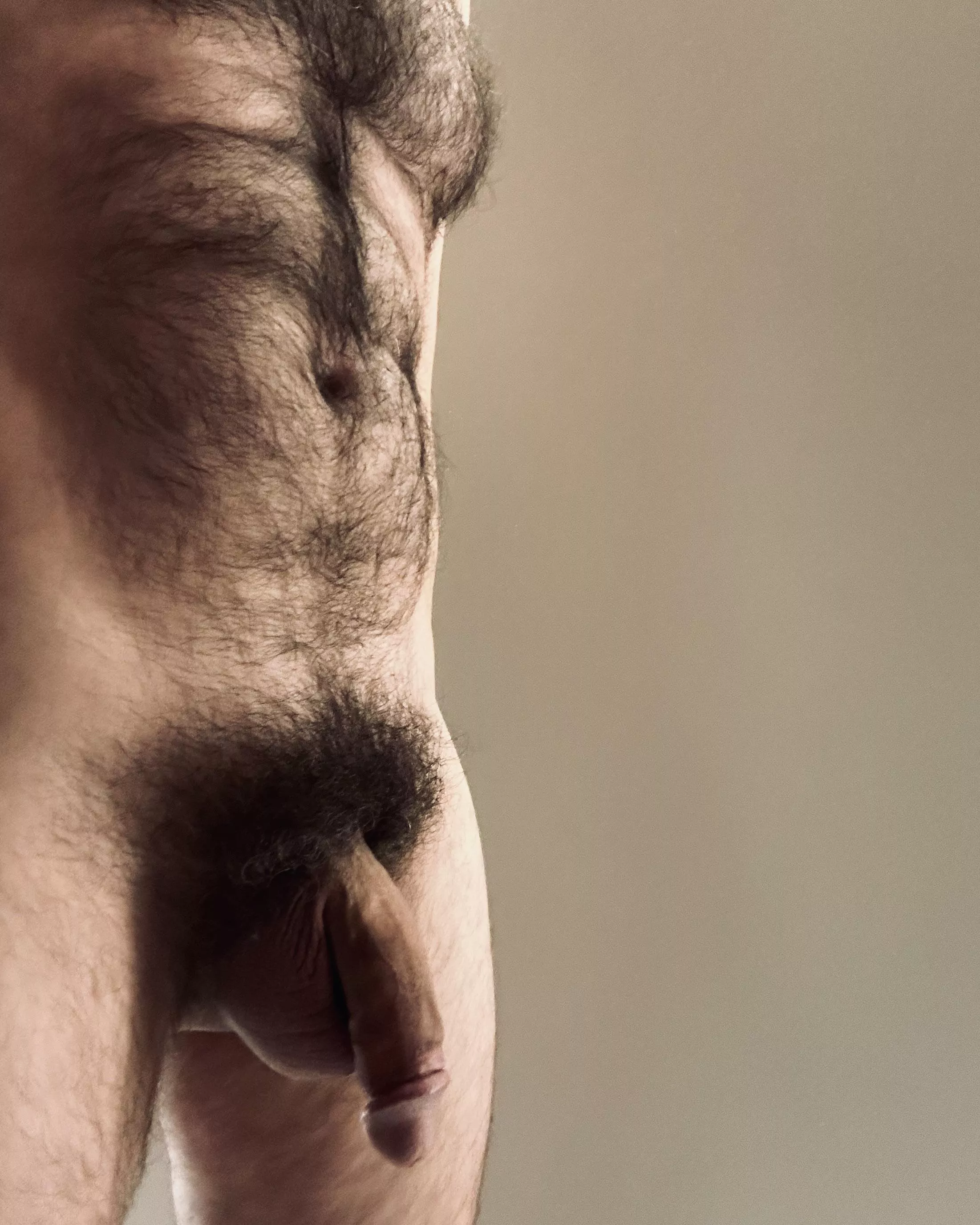 [44] I've got a strong back from carrying around all this dick...