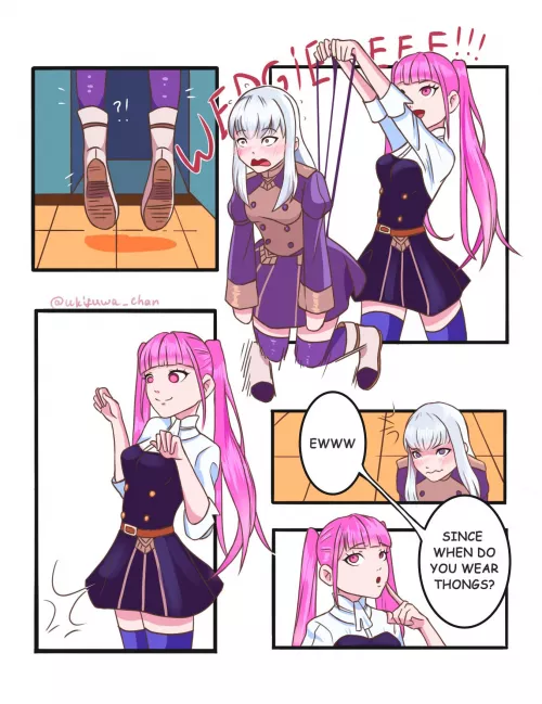 Alternate Universe where Hilda is a 90's School Bully (ukifywa)