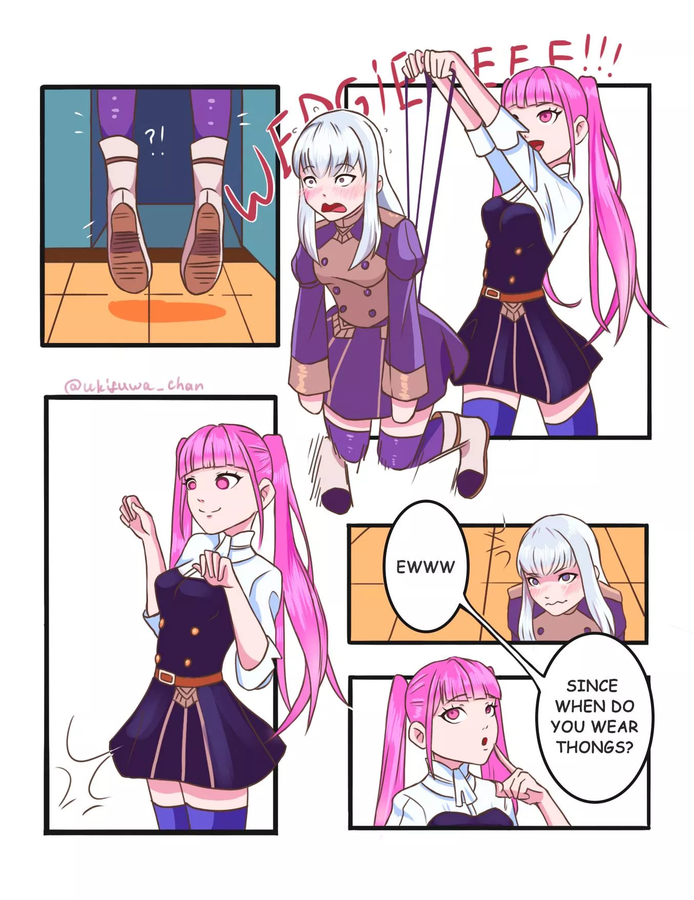 Alternate Universe where Hilda is a 90's School Bully (ukifywa)