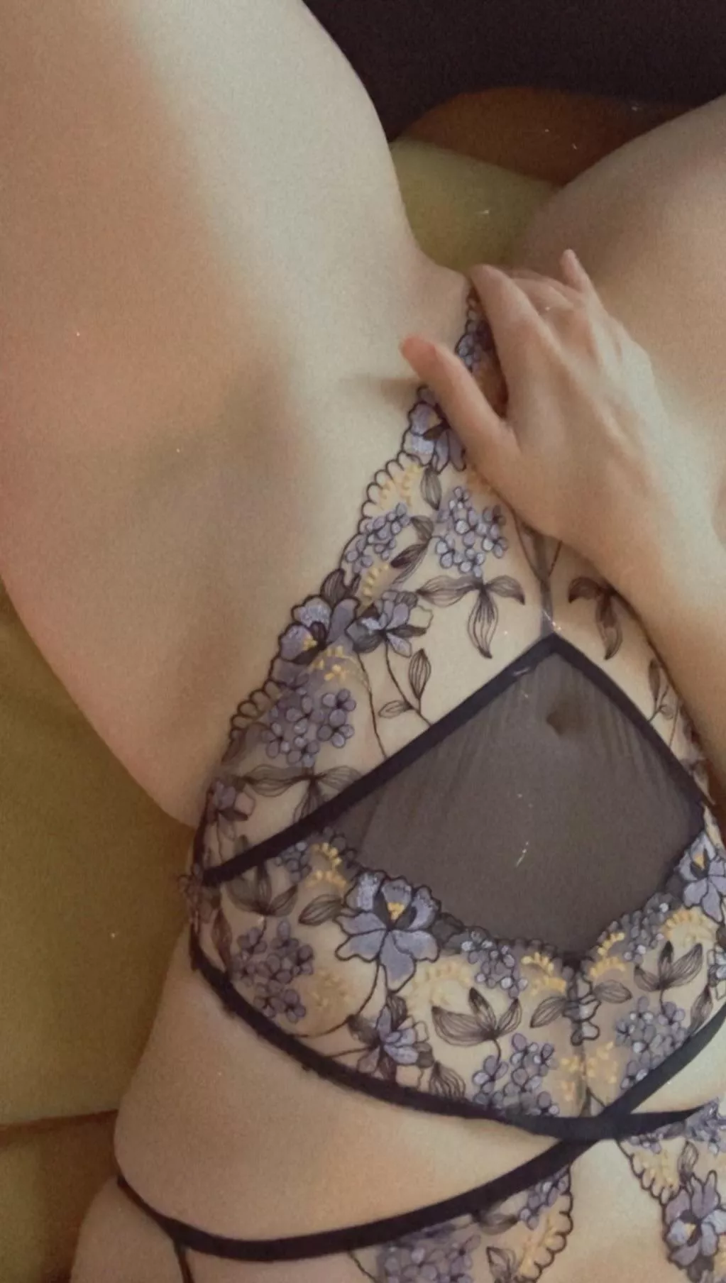 Barely there floral bodysuit