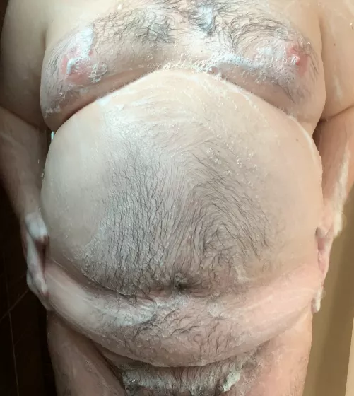 Belly rub & Nipple play in the shower 👅 Link in bio!