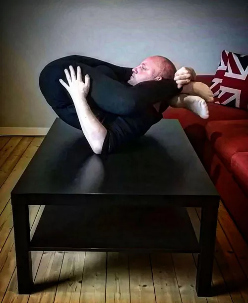 Folded up into a table decoration.