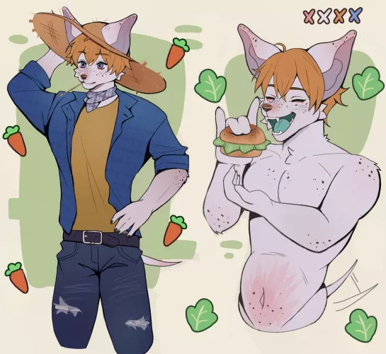 he’s farmin👨‍🌾