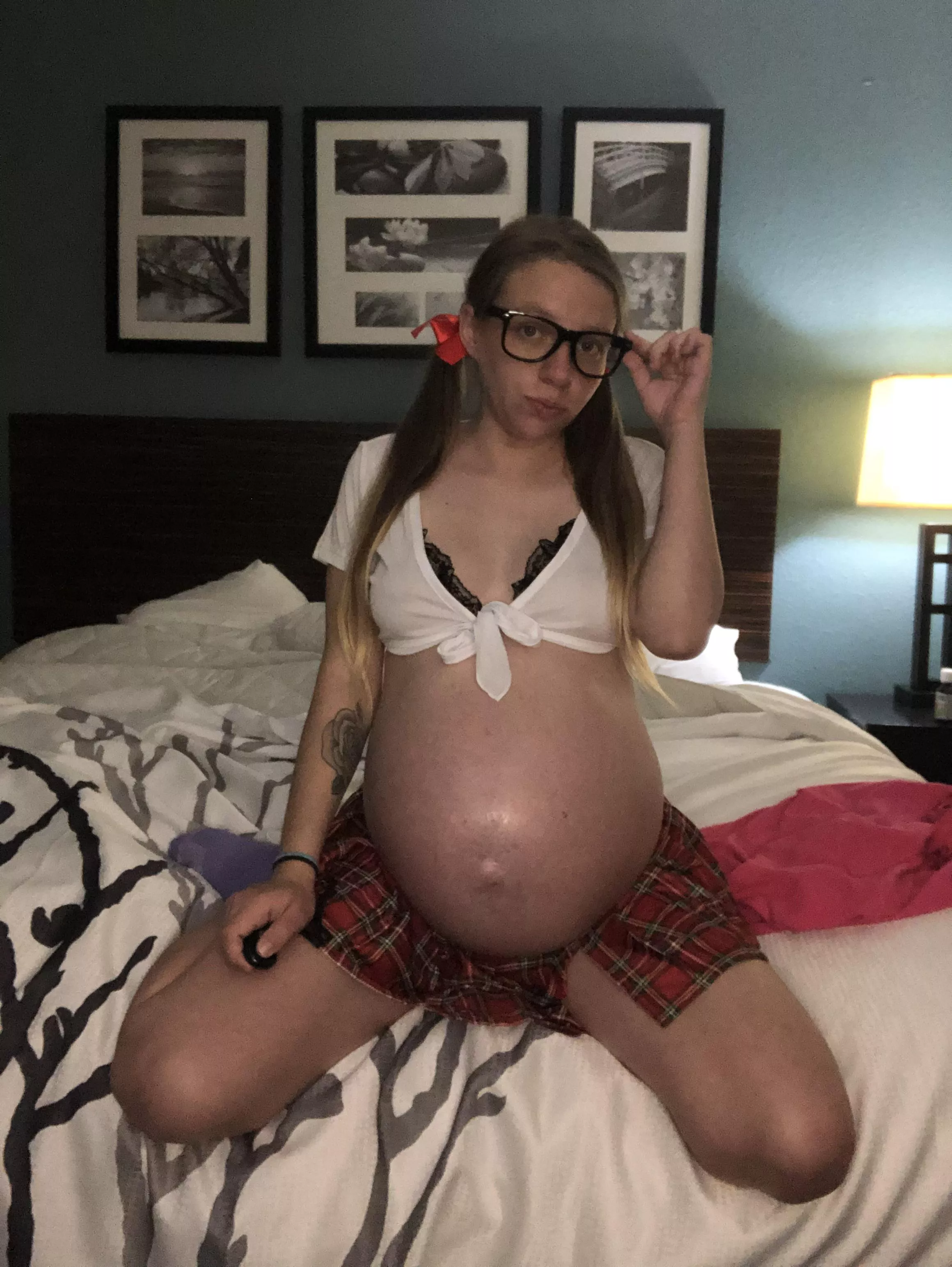 Just your lonely pregnant schoolgirl 