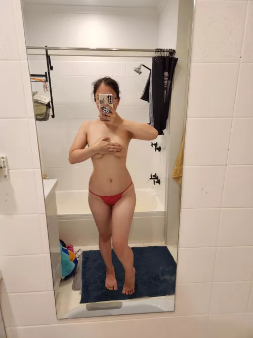 Waiting in the bathroom for you