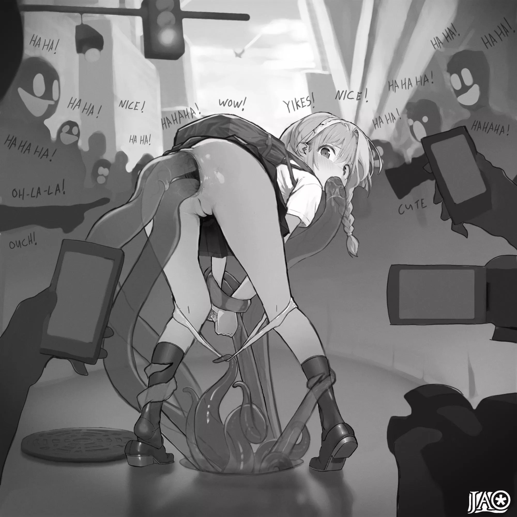 A harmless prank by the slime living in the sewers. But you can't live with the shame