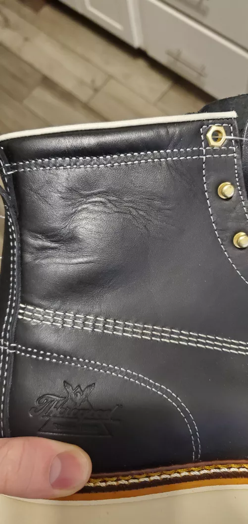 Brand new thorogood moc toe question