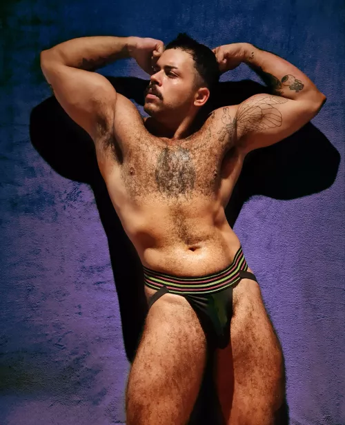 Can you believe I made this jockstrap from scratch? 